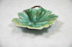 Ceramic bowl shaped like an oak leaf