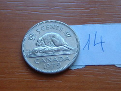 Canada 5 cents 1979 beaver 14.