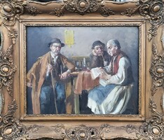 Horváth g. Andor / drinking peasants