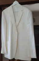 New white men's jacket with tiger silk lining