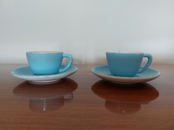 Régi kék KP Gránit kávés csésze mokkás 2 db