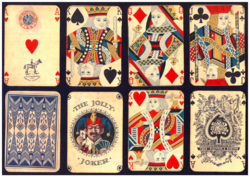 Old double pack of French cards 2x52 cards + 2 jokers, piatnik around 1930