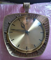 Atalanta electric western germany copper case art deco/vintage mid century wall clock junghans quartz -