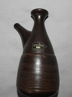 Franco pozzi / gresline, vintage vase italian design ceramics, ca 1960