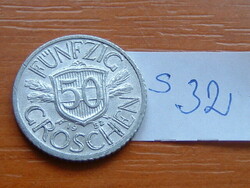 AUSZTRIA OSZTRÁK 50 GROSCHEN 1952 ALU.  S32