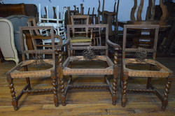Antik Rusztikus szék 3db