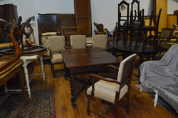 Antik francia jugend asztal+4db szék restaurálva
