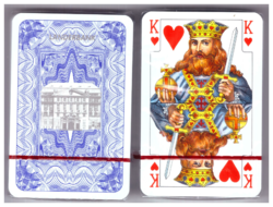 Dupla csomag francia kártya 2x52 lap + 6 joker, frankfurti (Dondorf) kártyakáp, Piatnik