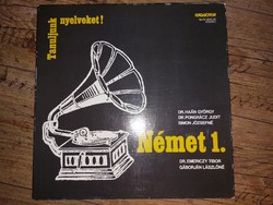 Tanuljunk nyelveket NÉMET 11db lemez nem használt  (LP) bakelit lemez
