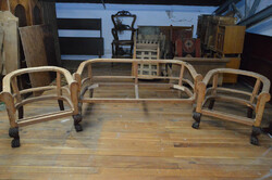 Antique Chippendale lounge set (disassembled)