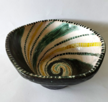 Discounted! Retro large ceramic bowl, Kaspó Gorka style