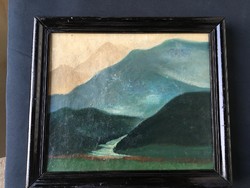 Unmarked, 18th or 19th century landscape.