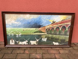 Csontváry kosztka Tivadar storm on Hortobágy oil painting landscape