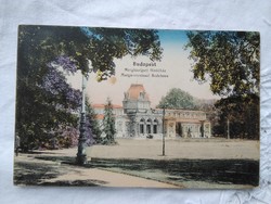 Antik kézzel színezett képeslap/fotólap Budapest Margitsziget Fürdőház 1911