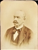 FOTÓ ÉS TÖRTÉNELEM (RITKASÁG!!!!): gróf LÓNYAY MENYHÉRT  MINISZTERELNÖK (1871.)