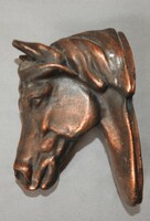 Bronzed horse head