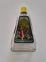 Retro Russian label perfume glass vintage cologne bottle