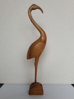 Retro fából  faragott  madár, 31 cm