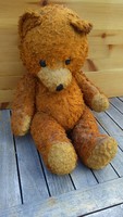 47cm magas BRUMMOGÓ régi, antik, nagyon kedves arcú , barna szemű Teddy  Bear Mackó , Maci ,