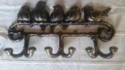 Bird hanger cast metal antiqued bronze new!