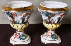 Capodimonte Keramos kisméretű porcelán váza pár – 747.