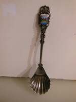 Metal - fire enamel - Tyrolean - old - decorative - teaspoon - 12 x 3 cm - flawless