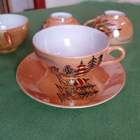 Japanese eggshell porcelain cup with plate