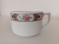Régi porcelán csésze C.T. Altwasser vintage rózsás rózsa mintás bögre
