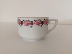 Old Karlsbad porcelain rose cup vintage mug