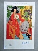 Henri Matisse- Hölgy piros kimonóban - árfelező leárazáskor nincs!