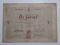 5 Forint banknote 1848 five silver forints