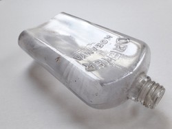 Old glass dreher antal s.R.T. Kőbánya beverage spirit flat bottle