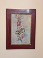 Antik rózsás csendélet - festmény /1910/