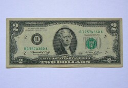 2 Dollars (two dollars) 1976. Xf. Banknote, b. Series rarer!