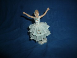 régi kis német porcelán balett táncos lány figura
