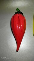Kézműves üveg Frutteria zöldség nagy méretű darabáron kettő piros paprika van meg!!!