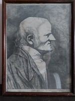 Contemporary print framed, as a picture. Dalton portrait 201