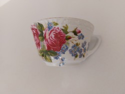 Old rosy forget-me-not porcelain cup folk vintage mug