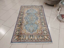 Kasmíri selyem isfahan minta 90x156 kézi csomózású selyem perzsa szőnyeg FF_20