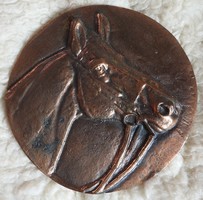 Kálmán Renner (1927-1994): horse head - large plaque