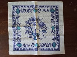 Hagymamintás pamutvászon kisterítő 44 x 44