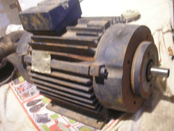 Strong, almost silent electric motor for old grinders and polishing, 1.2 Kw 26 kg