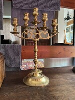 Copper candlestick menorah Judaica