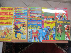 Comics for young people learning German--buffalo bill, superman marvel superhelden
