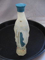 Lourdes Szűz Mária műanyag szenteltvizes palack souvenir
