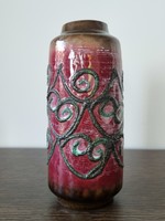 Rare colored veb haldensleben fat lava vase collector's item from the 70s