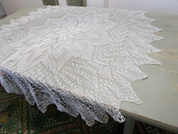A huge circular tablecloth