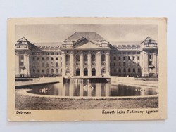 Régi képeslap fotó levelezőlap Debrecen Kossuth Lajos Tudomány Egyetem