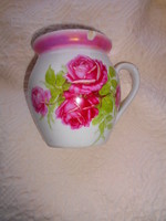Zsolnay rose large belly mug--