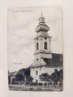 Candlestick, church, old postcard